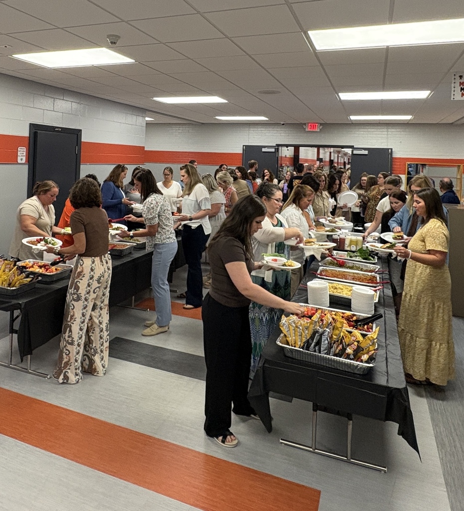 staff picnic serving lines