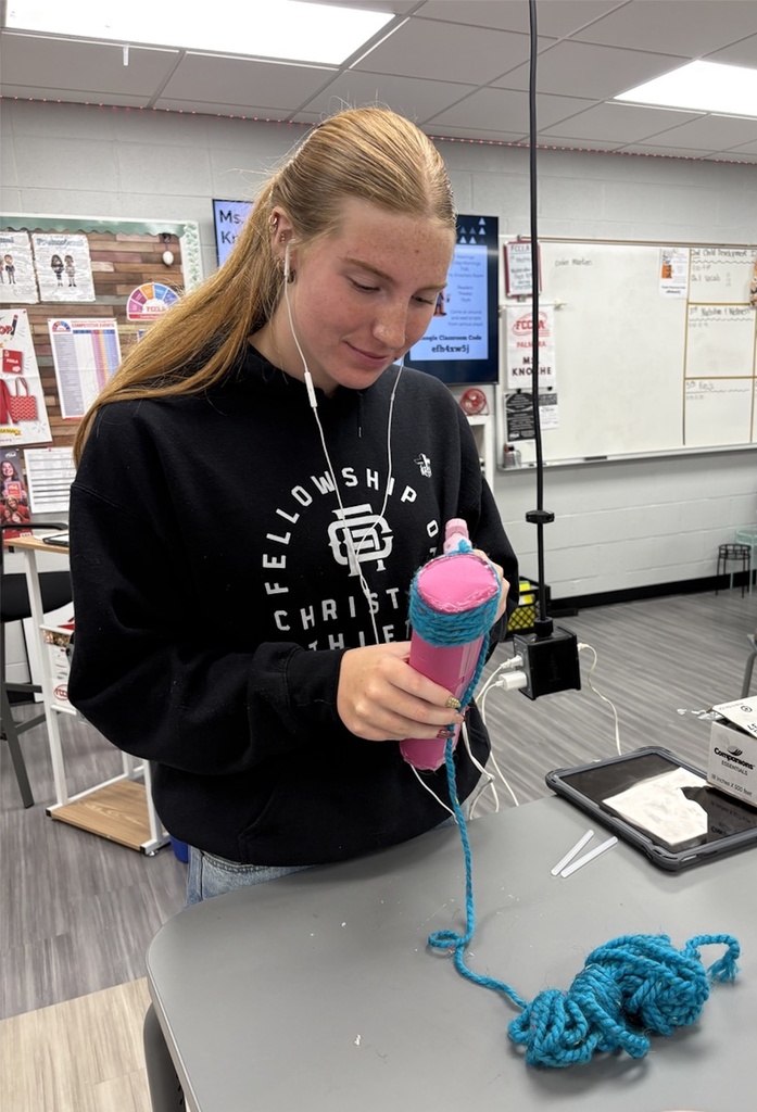 student making a 3D model of foodborne pathogen