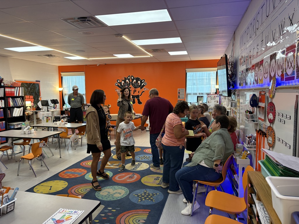 Grandparent's Day gathering in PES class