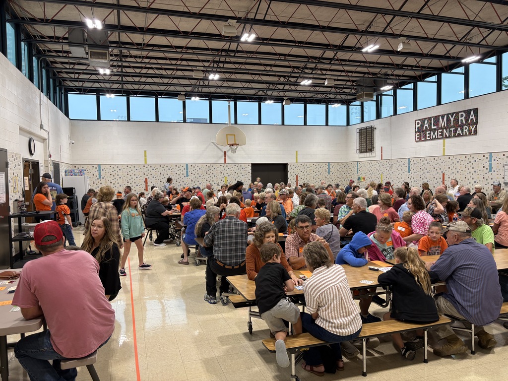 Grandparent's Day gathering in PES cafeteria