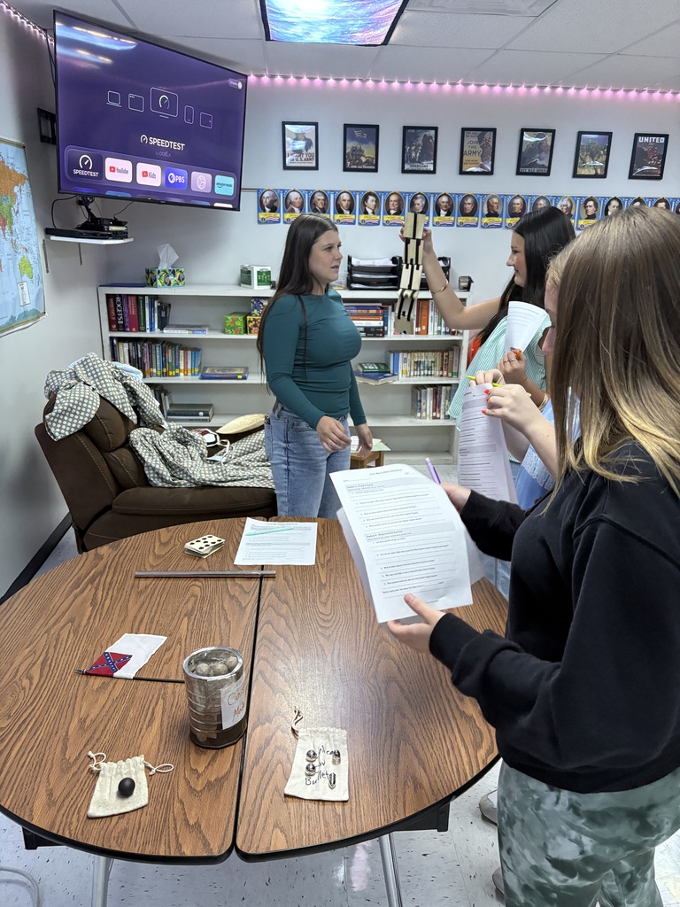 students exploring civil war artifacts