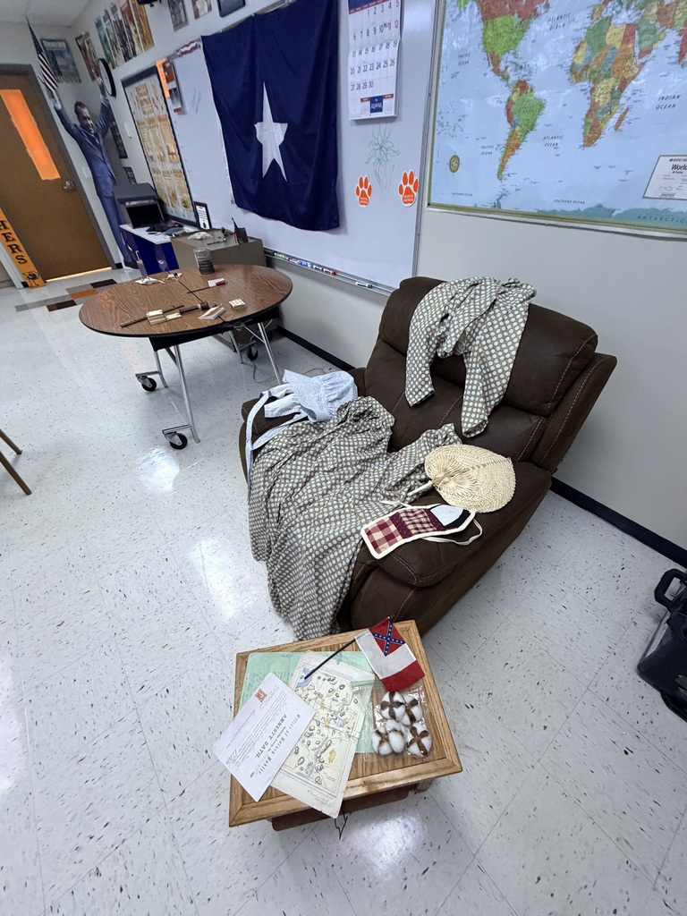 students exploring civil war artifacts