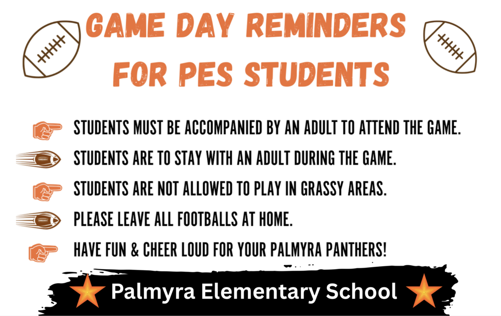 Palmyra Elementary School home game expectations