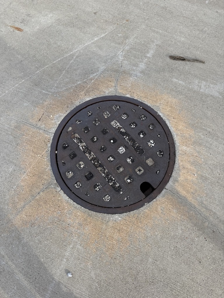 manhole cover at middle school