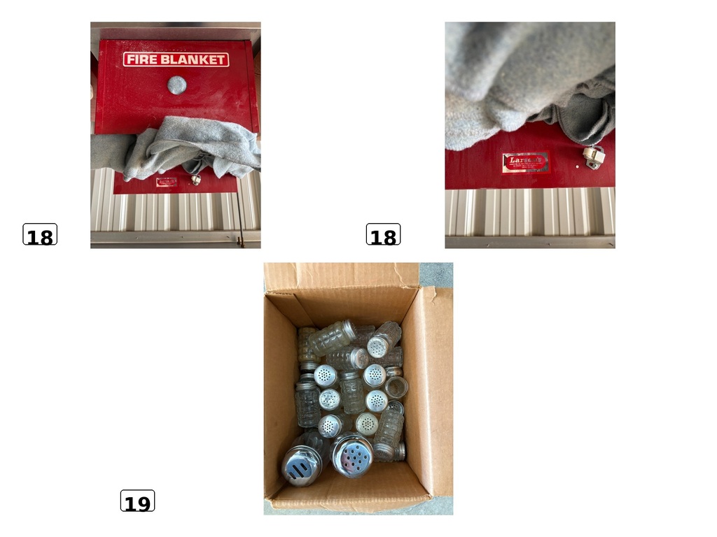 18 19 fire blanket and shakers