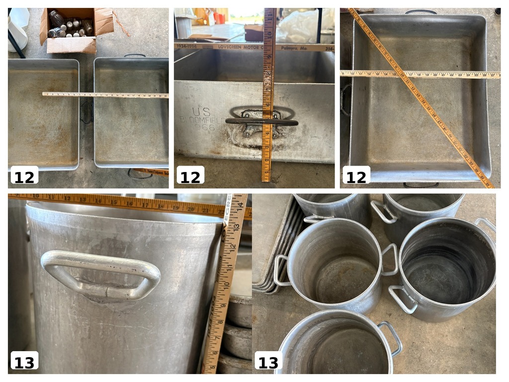 12 13 roaster and pots
