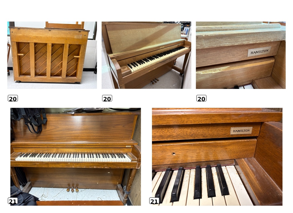 20 and 21 pianos