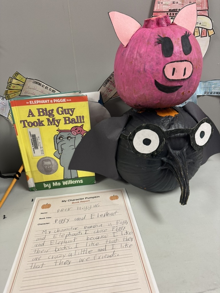 Mo Willems book with pumpkin