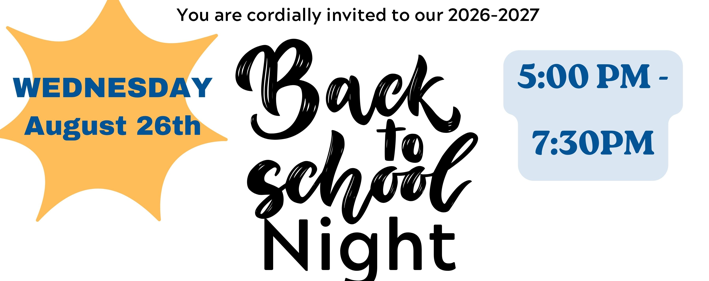 Back To school Night