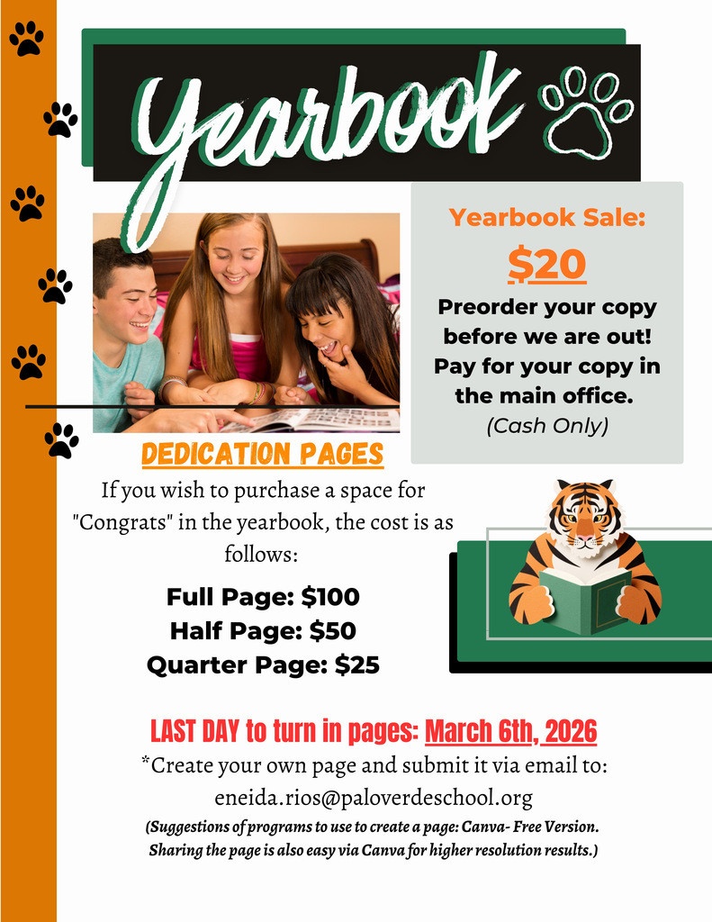 Yearbook Flyer English