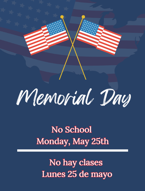 No School- Memorial Day