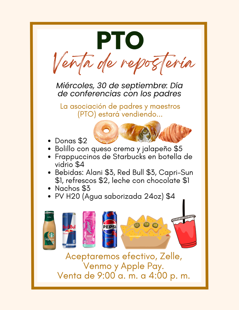PTO Bake Sale 