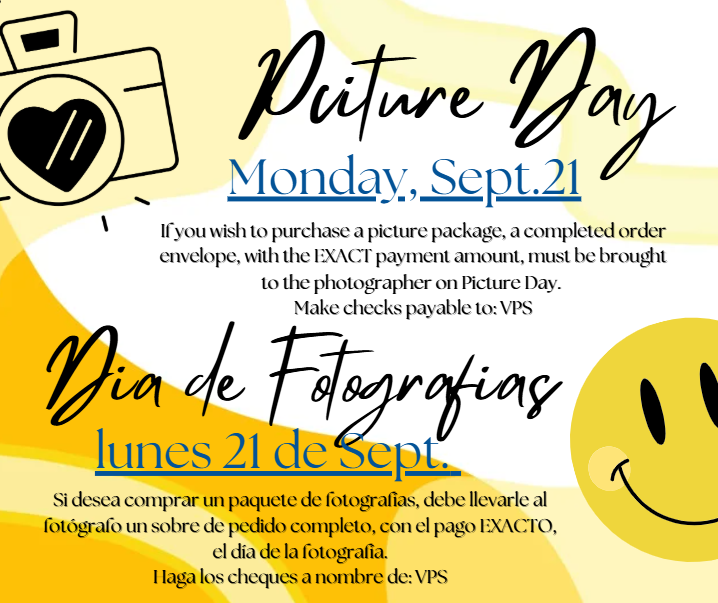 Picture Day Sept 21
