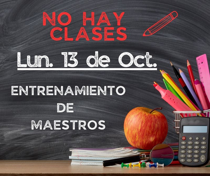 No school Oct 13 span