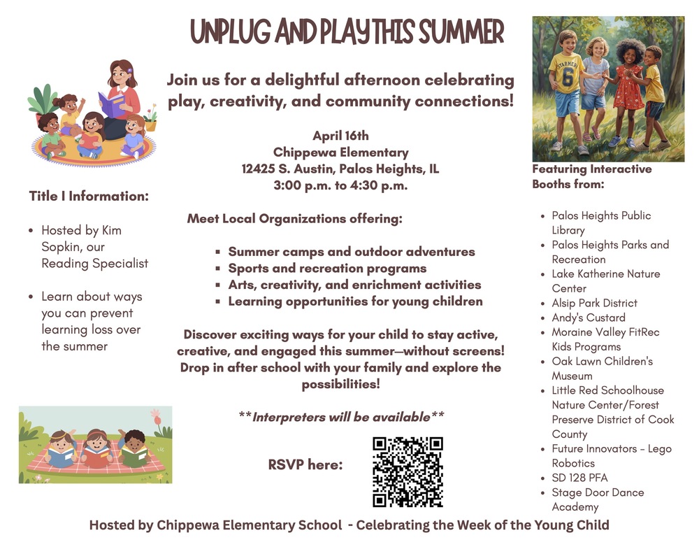 Screen free summer event