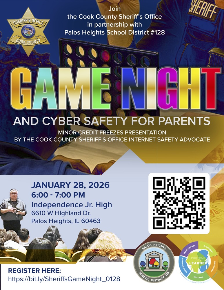 Game Night and Cyber Safety for Parents/Guardians with the Cook County Sheriff's Office