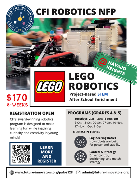Navajo: CFI Robotics is back at Palos 128!