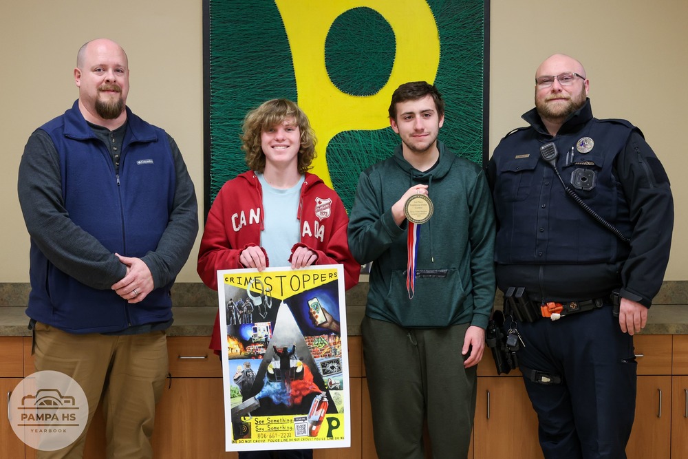 Student Crime Stoppers winner Wyatt Johnson