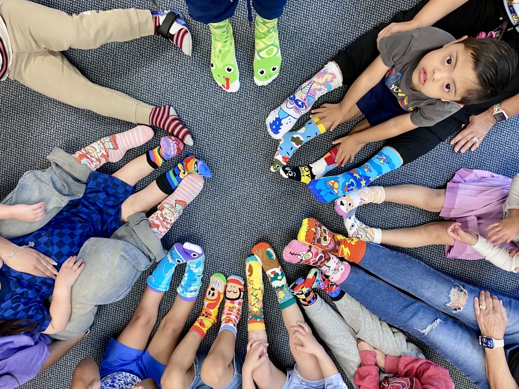 Rock your socks day celebrating World Down Syndrome Day