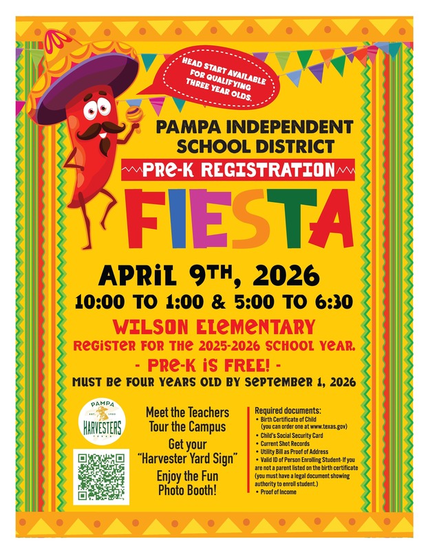 Pre-K Fiesta April 9th Enrollment Day