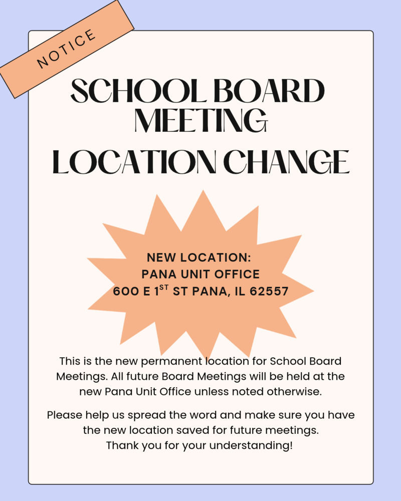School Board Meeting-Location Change