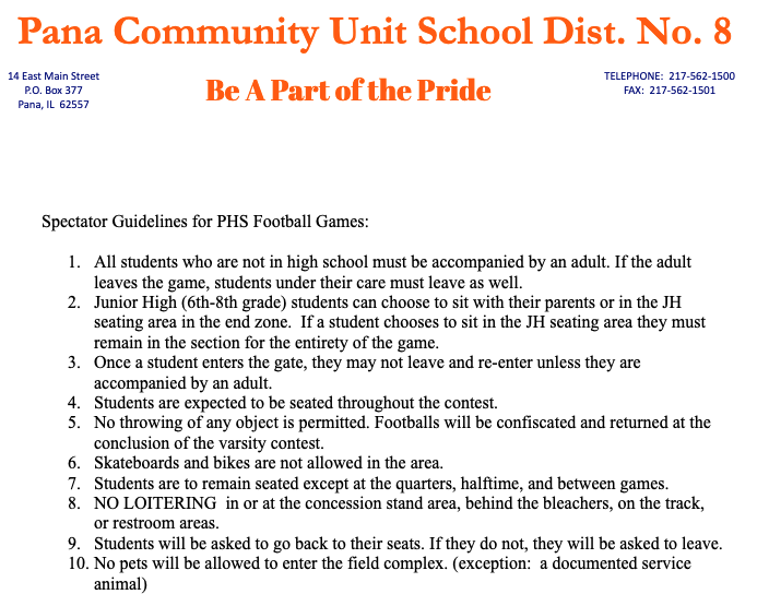 Football Spectator Guidelines-Home