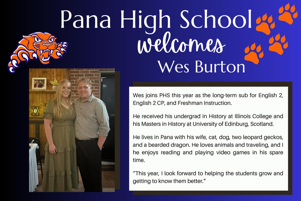 Wes Burton. - New Staff