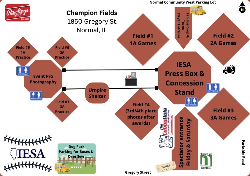 State Softball Complex Map