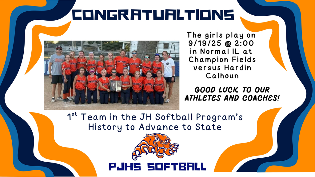 Congratulations to our JH softball team.