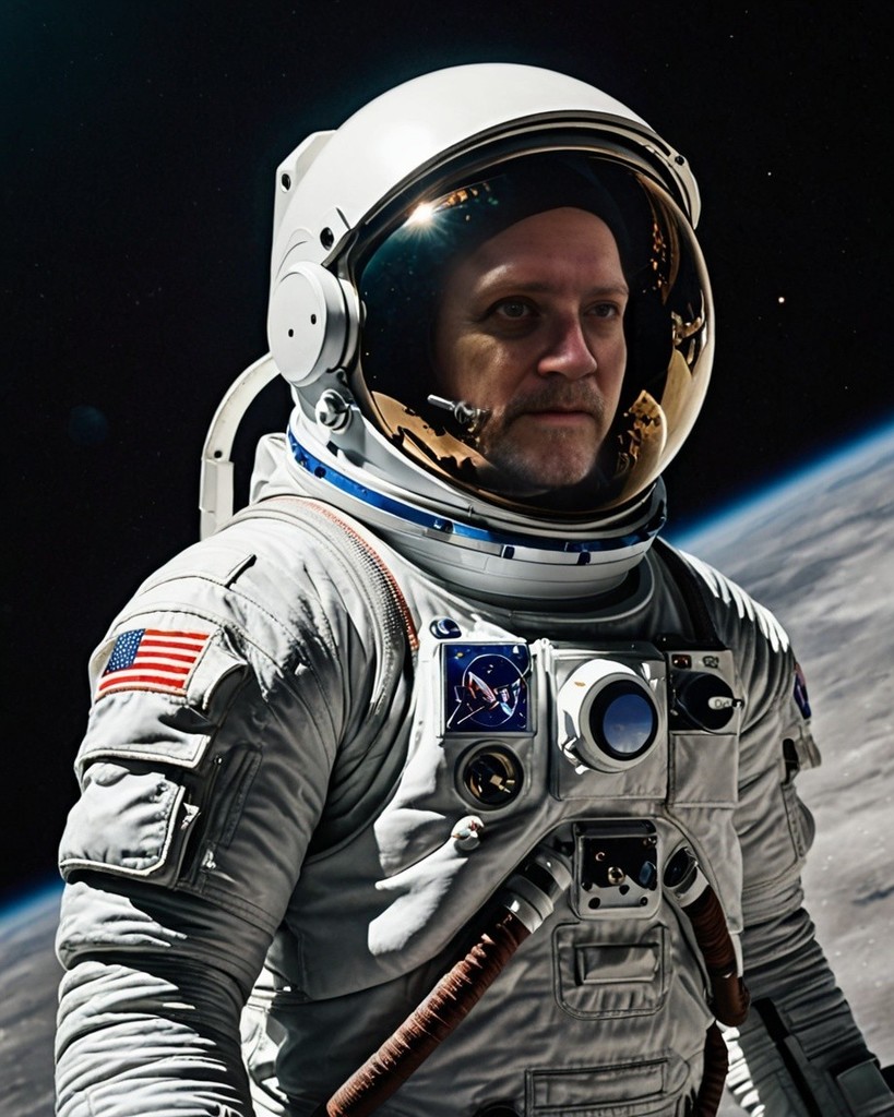 Mr. Nihiser as an astronaut.