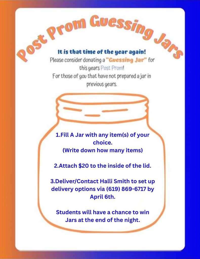 Post Prom Guessing Jars