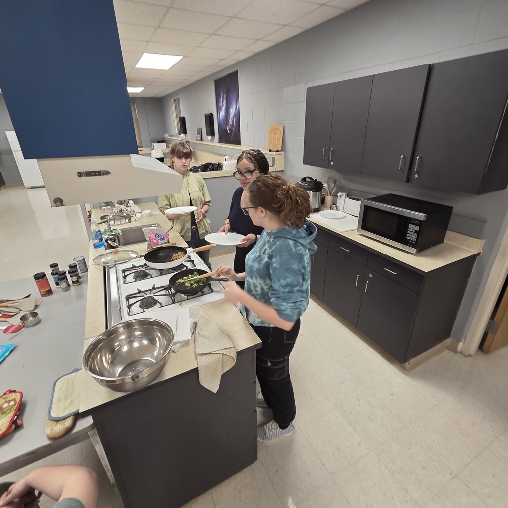 Students creating culinary magic!