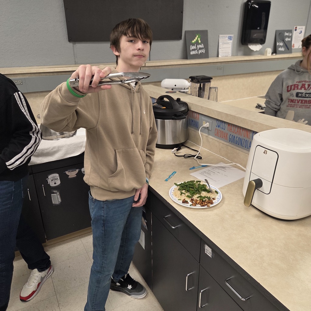 Students creating culinary magic!