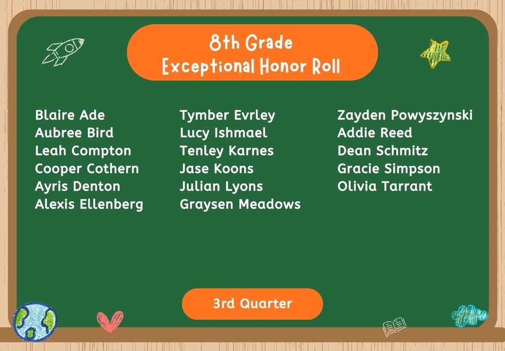 8th - Exceptional Honor