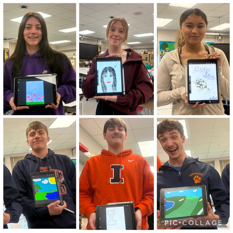 painting class 1 collage