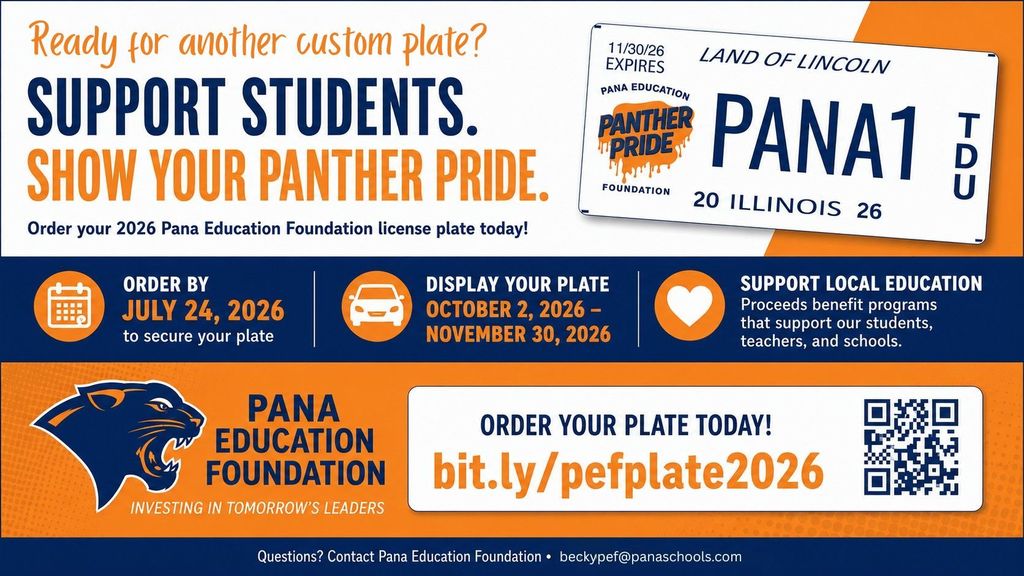 Time to order your Panther speciality plate!