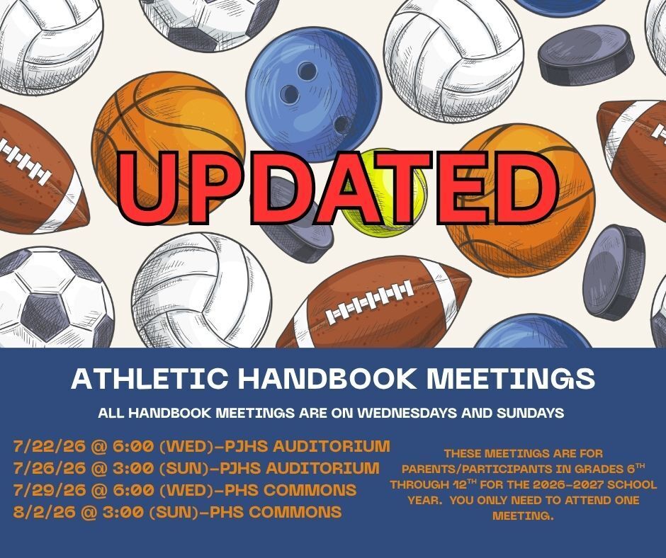 PJHS/PHS Handbook meetings 2026