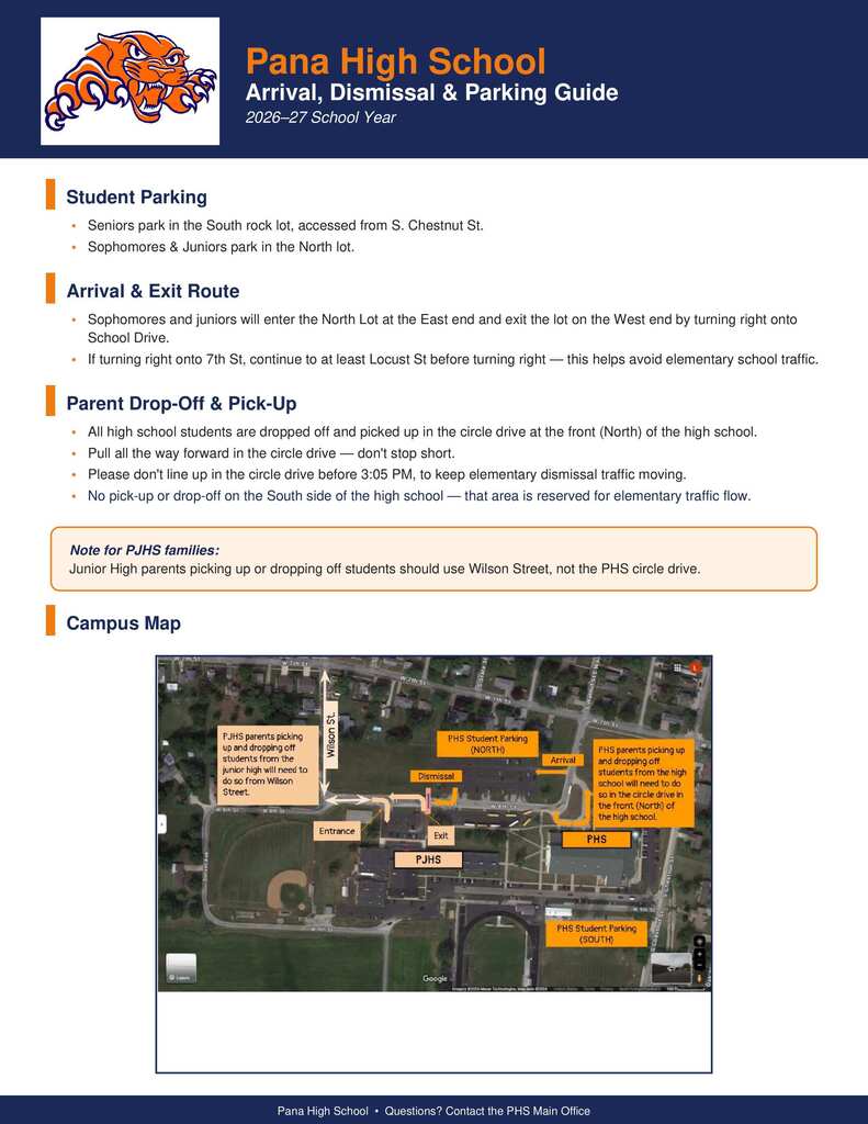 Arrival and Dismissal Flyer
