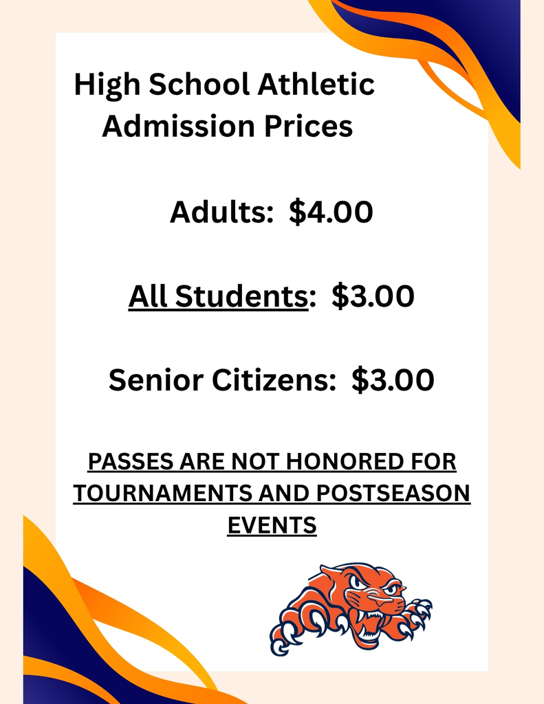 HS Regular Season (Non-Tournament) Admission Prices