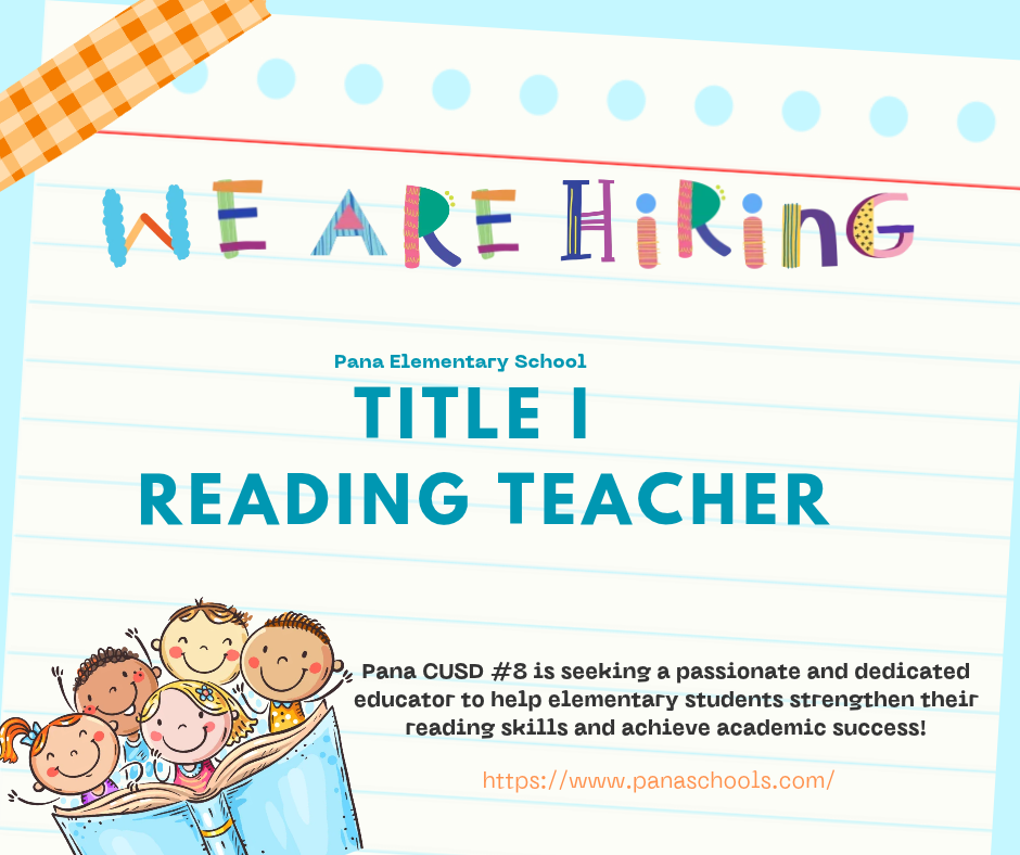 Hiring for a Title 1 Reading Teacher 