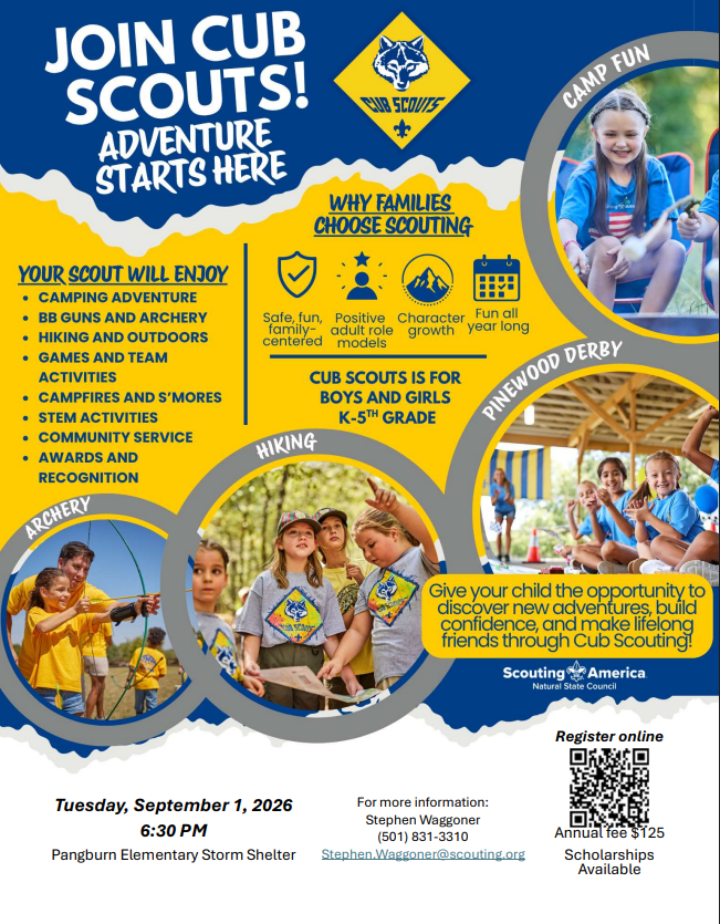 Reminder Cub Scouts
