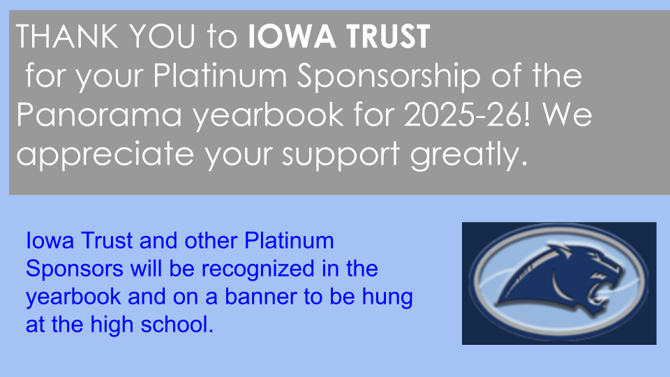 Yearbook Sponsor Thank You Slide Iowa Trust
