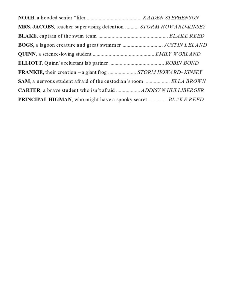 Cast List Page 3