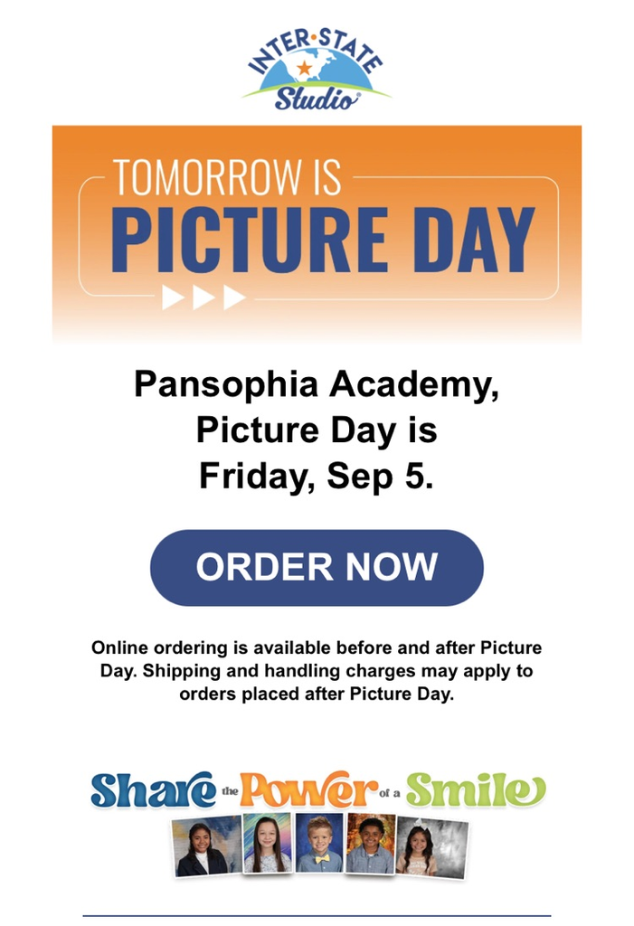 Tomorrow is Picture Day!