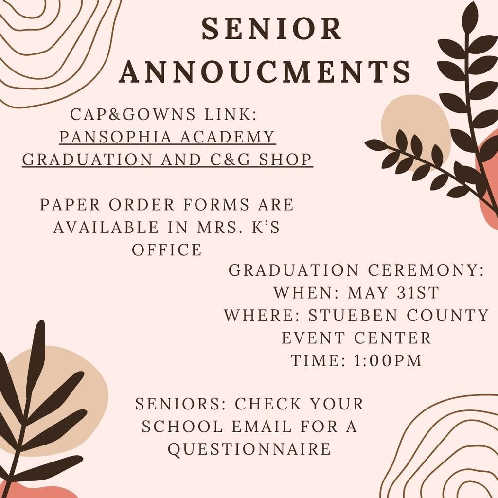 Senior Announcement Flyer