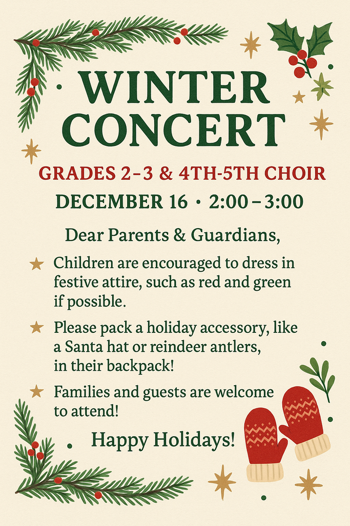 Winter Concert Flier