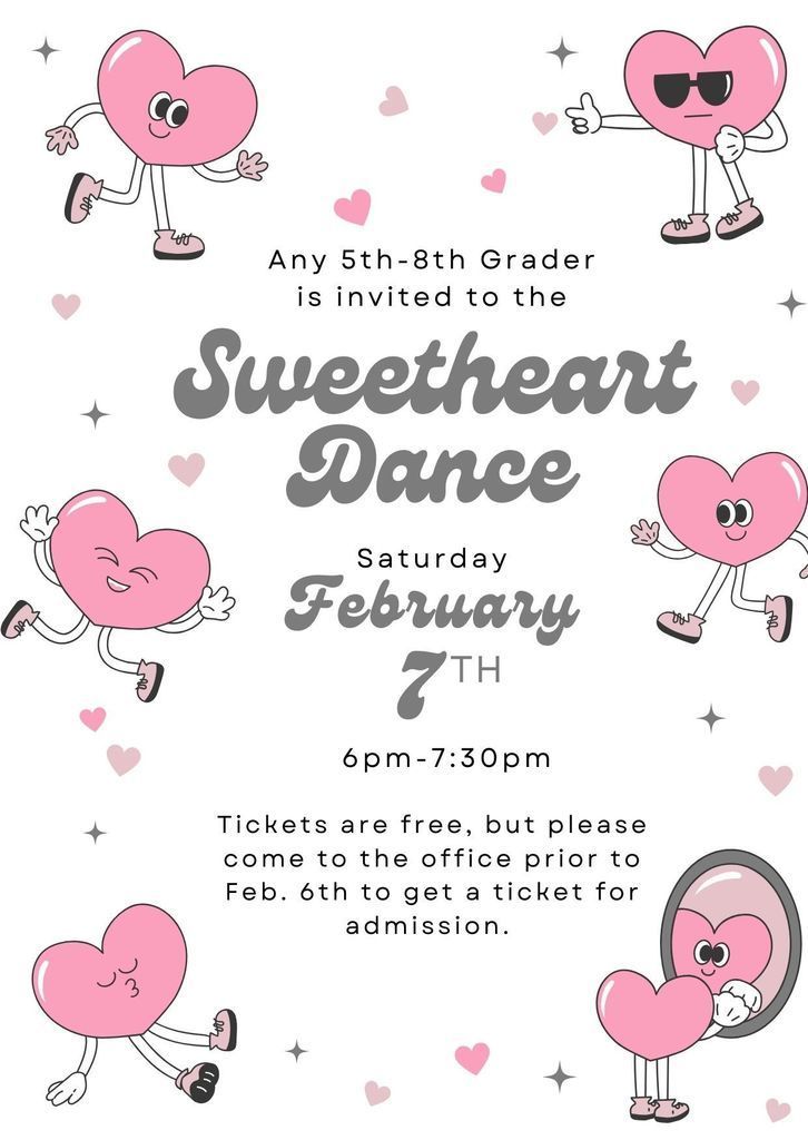 Sweetheart Dance (Grades 5-8)