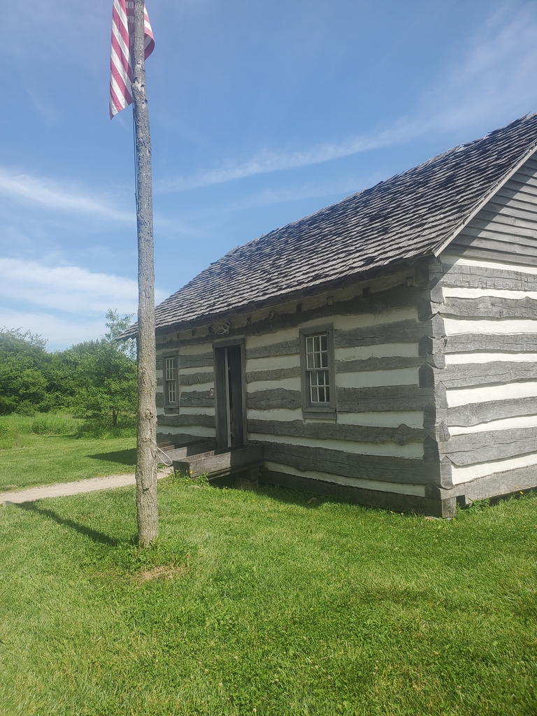 Fur trading building used between Native Americans and early settlers.