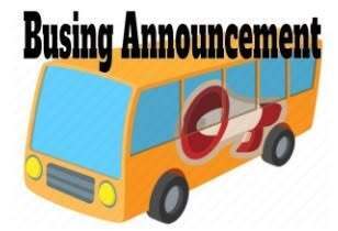 Busing Announcement
