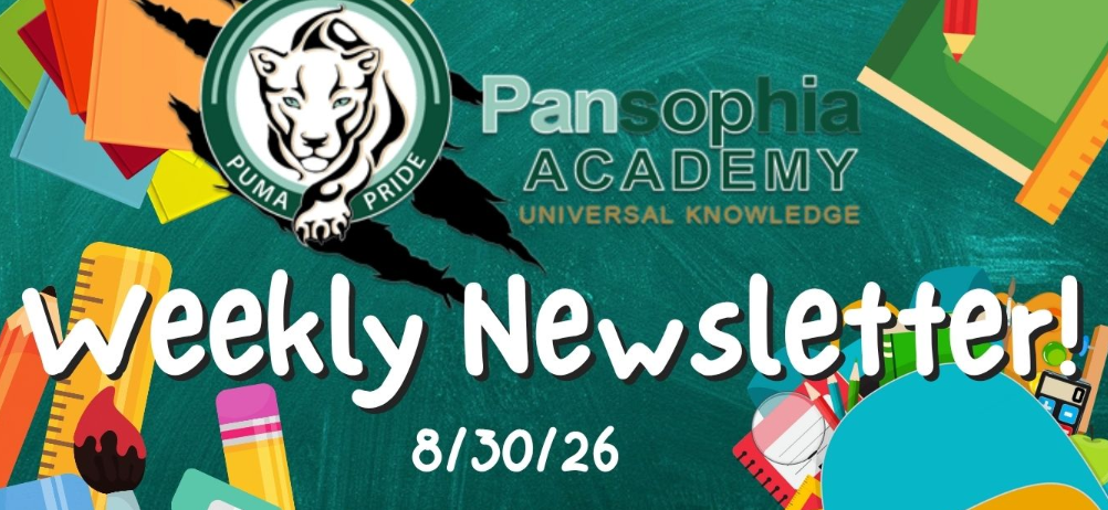 Pansophia Academy Weekly Newsletter 8/30/26
